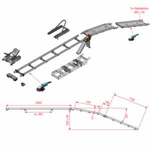 Motorradverladehilfe f�r Kofferanh�nger